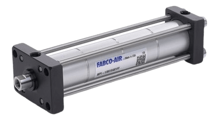 Fabco_Multi-Piston High Force Actuator 10 bore sizes from 1 ⅛ to 12 inches and strokes to 12 inches Composite rod bearing lubricated with Teflon