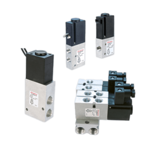 Balanced Solenoid Valves - Series 2-, 3- and 4-Way Balanced Poppet Type Direct-Acting Solenoid Valves