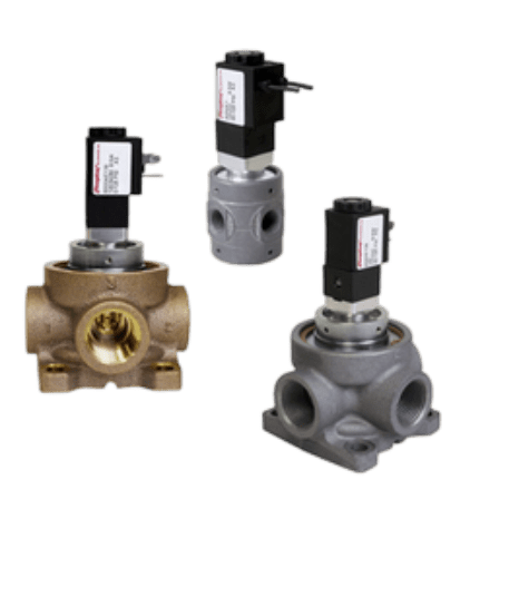 2-, 3- and 4-Way Solenoid-Air Pilot Operated Diaphragm-Poppet Valves Perfect for Difficult, Critical Applications