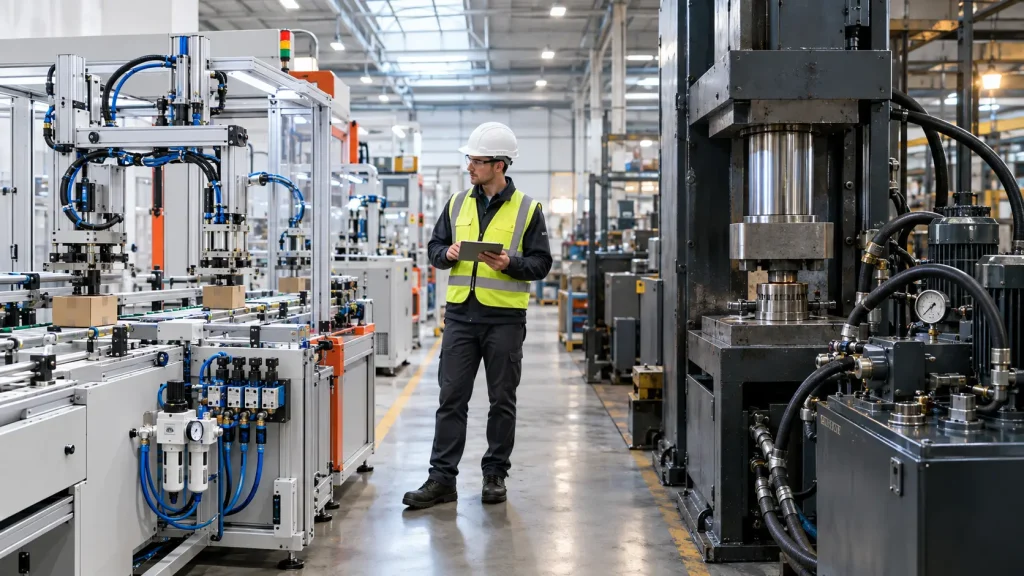 Factory Floor_ Automation and Hydraulic Power